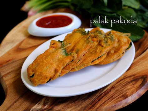 Palak Pakoda Recipe Spinach Fritters Palak Pakora Recipe