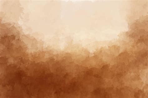 Fond Abstrait Texture Aquarelle Marron Vecteur Premium