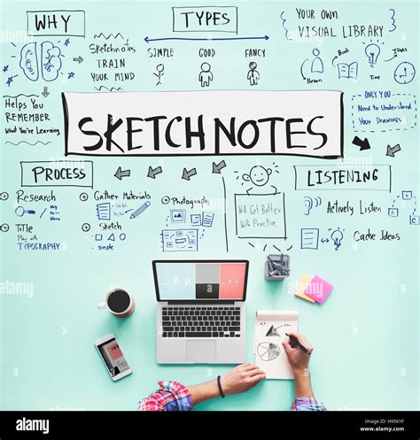 Sketch Notes Creative Drawing Design Graphic Concept Stock Photo Alamy