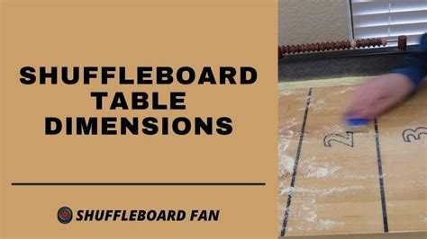 Shuffleboard Table Dimensions: Regulation Size, Weight & Thickness ...