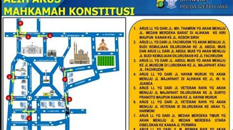 Ini Rekayasa Lalu Lintas Di Sekitar Gedung Mahkamah Konstitusi Saat