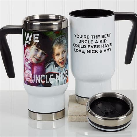 Personalized Photo Commuter Travel Mug Loving Them