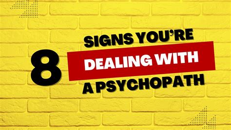 8 Signs Youre Dealing With A Psychopath Video Dailymotion