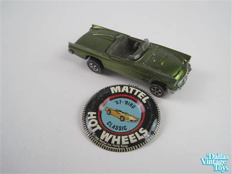 Mattel Hot Wheels Redlines Bird Classic Green With Button A