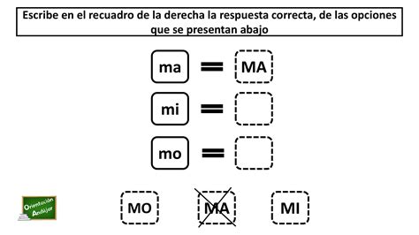 Ejercicio LECTOESCRITURA Mayúsculas y Minúsculas