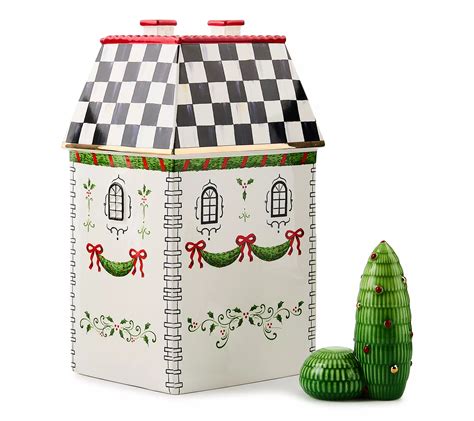 MacKenzie- Childs Holly Village Cottage House - QVC.com