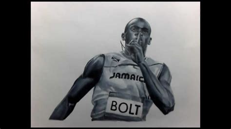 Usain Bolt Drawing By R3nd0s Youtube