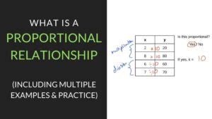 What Is A Proportional Relationship? - Examples, Practice, Worksheet