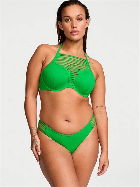 Strappy Hipster Brazilian Bikini Altı Yeşil Victorias Secret