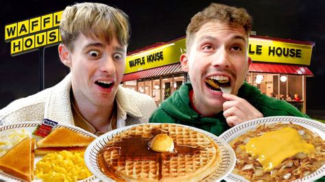 Two Brits Try Waffle House For The First Time Youtube