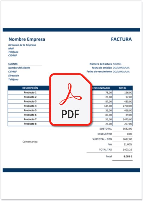 12 Modelos De Factura Gratis Para Descargar Quipu