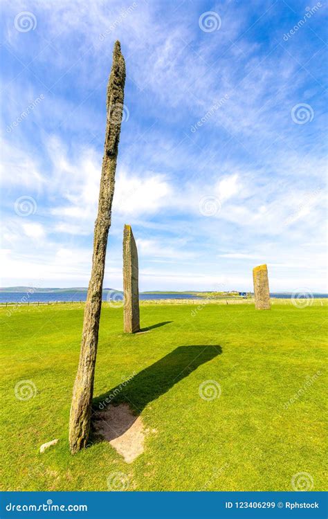 Standing Stones of Stenness Stock Image - Image of world, ancient ...