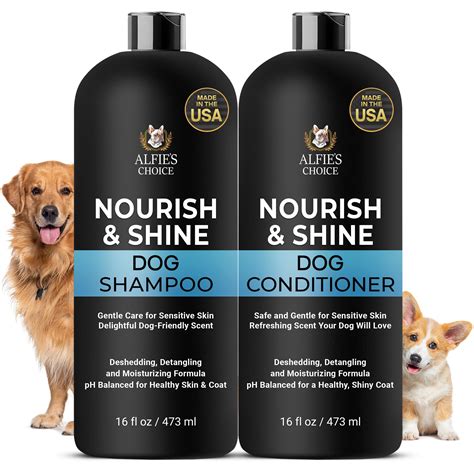 Dog Shampoo and Conditioner Set for ATT1Itchy Skin, Odor - 2-in-1