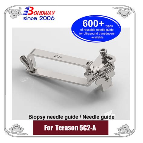 Terason Ultrasonic Transducer 5c2 A Biopsy Needle Bracket Stainless