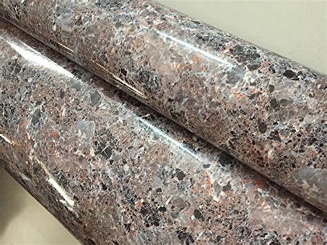 Moyishi Brown Granite Look Marble Gloss Film Vinyl Self Adhesive Counter Top Peel And Stick Wall