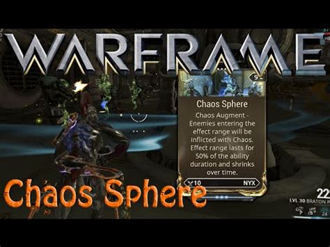 Warframe Chaos Sphere Augment Nyx YouTube