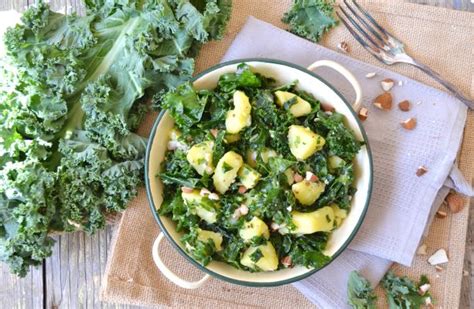 Salade De Kale Et Pommes De Terre Vegan Sansgluten Salade Kale