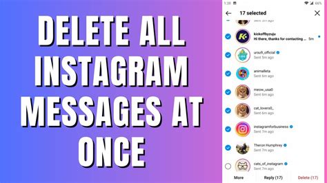 How To Delete All Instagram Messages At Once YouTube