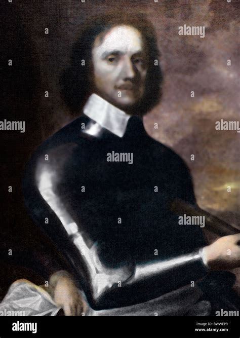 Portrait Of Oliver Cromwell 1599 1658 Political Leader Stock Photo Alamy