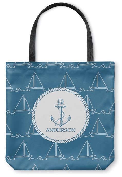 Custom Rope Sail Boats Canvas Tote Bag Personalized Youcustomizeit