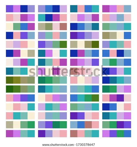 Color Palette Swatches Design Stock Vector (Royalty Free) 1730378647 ...