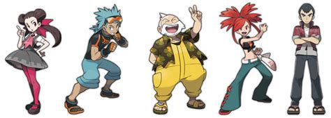 Pokémon Rubis Oméga et Saphir Alpha Artworks des personnages