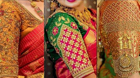 Latest Bridal Blouse Designing Ideas Embroidery Work Maggam Work