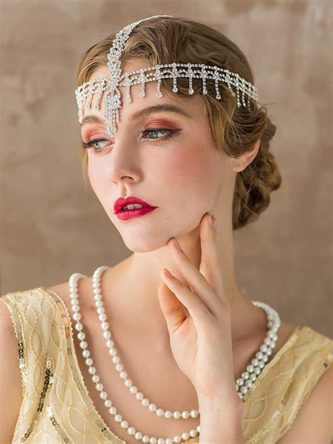 Rhinestone Headpiece 1920s Inspired Great Gatsby Headpiece 1920s