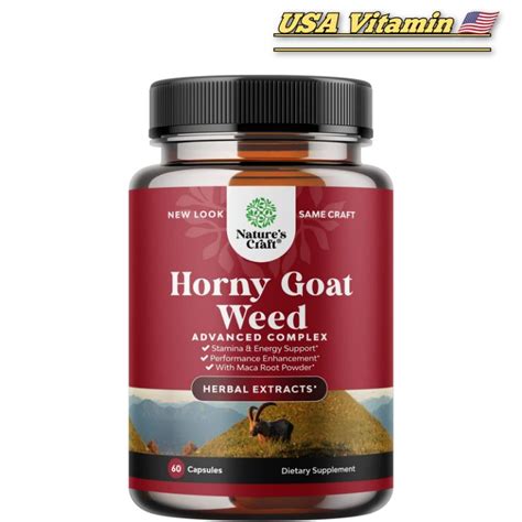 Jual Natures Craft Horny Goat Weed Maca Root Stamina Libido Booster