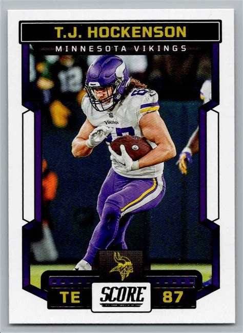 2023 SCORE T J HOCKENSON MINNESOTA VIKINGS 113 EBay