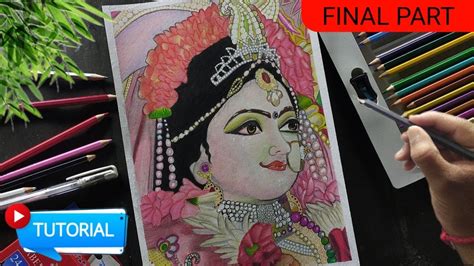 How To Draw Shri Radha Rani Ji Radha Rani Ji Drawing Final Part