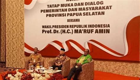 Wapres Ma Ruf Harap Masyarakat Di Papua Jaga Situasi Kondusif Jelang