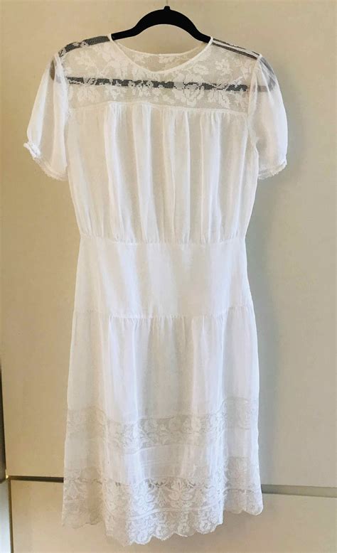 S Cotton Voile Day Dress Original Antique Gatsby Style Etsy Australia