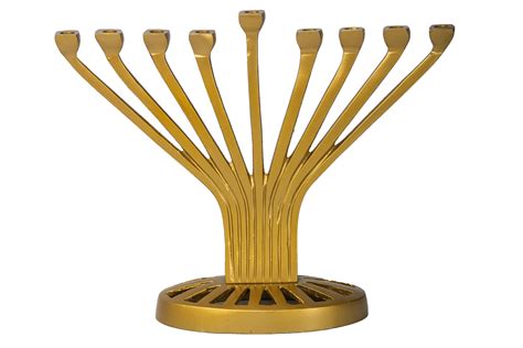 Legacy Judaica Gold Metal Menorah