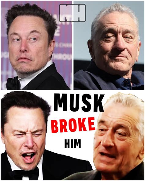 Elon Musk Humiliates Robert De Niro Sends Him Into A Meltdown Noticias