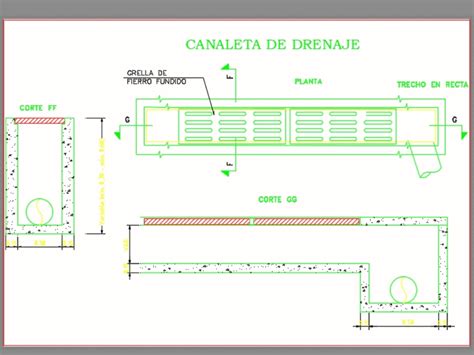 Canal De Drenagem Em Autocad Baixar Cad Gr Tis Kb Bibliocad