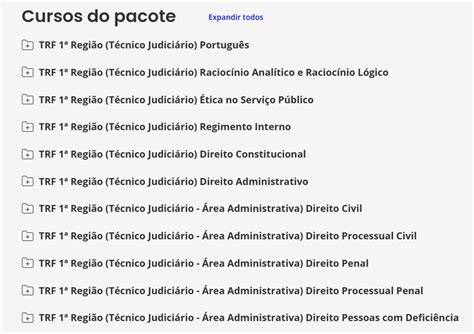 TRF 1 Técnico Judiciário Área Administrativa do Tribunal Regional