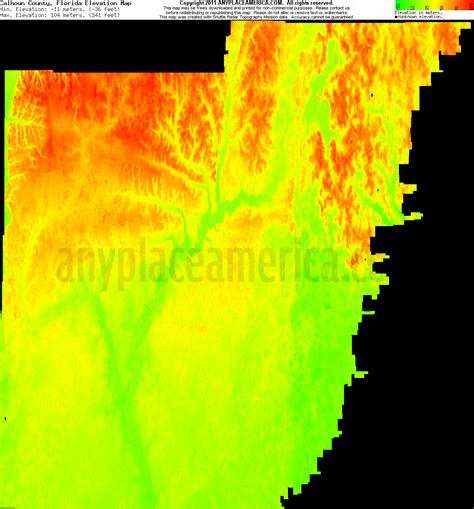 Free Calhoun County, Florida Topo Maps & Elevations