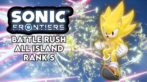 Sonic Frontiers Battle Rush All Island Rank S Youtube