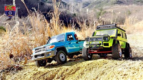 1 10 Scale Rc Car Killerbody Toyota Lc70 Mercury Chassis 1 12 Mn86k Banz G500 Off Road