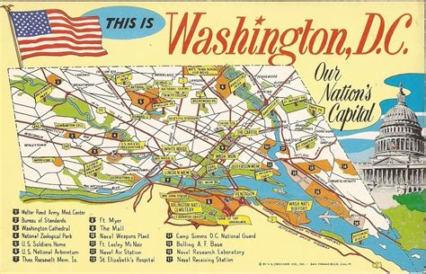 Map Of Washington Dc Sights