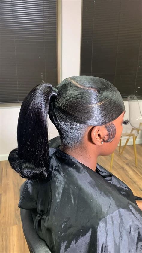 Barbie Ponytail Swoop Ponytail With A Flip Ponytail On Black Woman