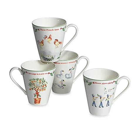 Lenox® Holiday™ Twelve Days of Christmas Mugs (Set of 12) - Bed Bath ...