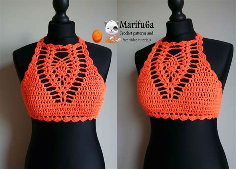 How To Crochet Easy Halter Top All Sizes Pattern By Marifu6a Crochet