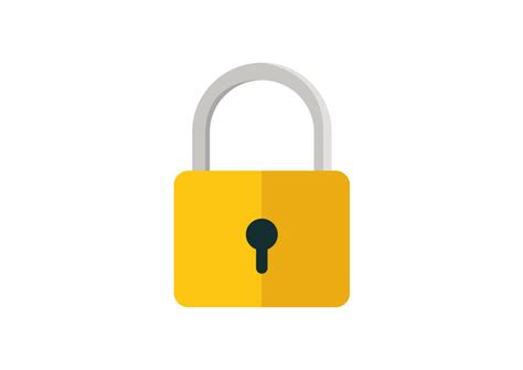 Flat Vector Padlock Icon Superawesomevectors