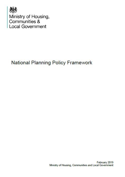 National Planning Policy Framework 2019 Resource Library