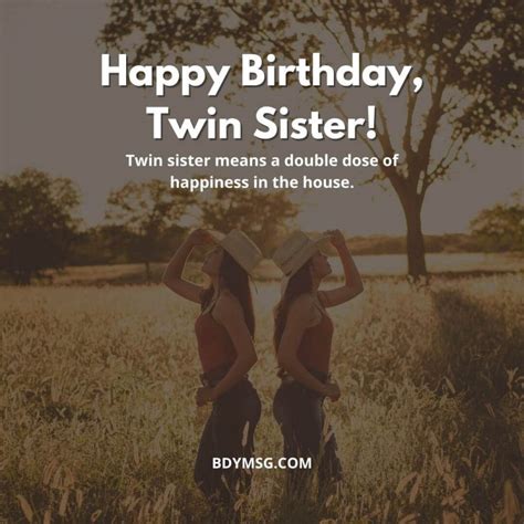 40 Birthday Wishes For Twin Sisters Bdymsg