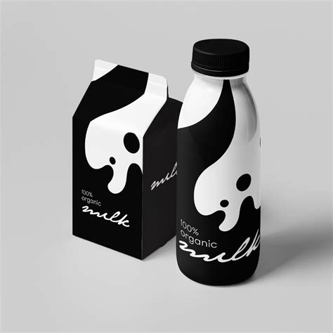 Organic Milk Concept On Packaging Of The World Creative Package Design Gallery Graphic