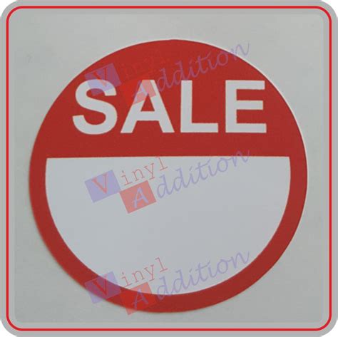 Sale Stickers Sticky Labels Promotional Sale Stickers Vinyl Addition