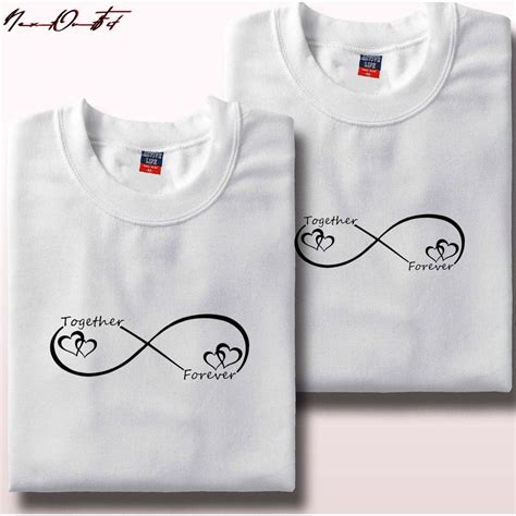 Together Forever Unisex Couple T Shirt Sold Per Pc Shopee Philippines